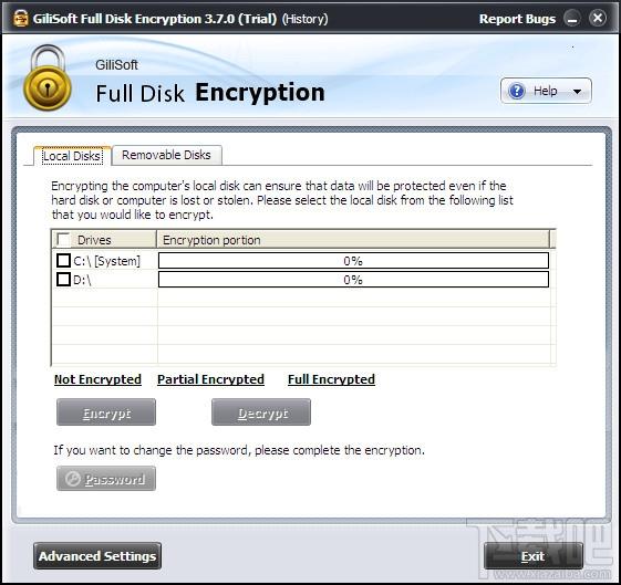 Gilisoft Full Disk Encryption,硬盘加密,硬盘加密软件
